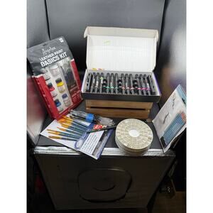 Large Lot of Higher End Art Supplies – Brushes, Markers, and More
